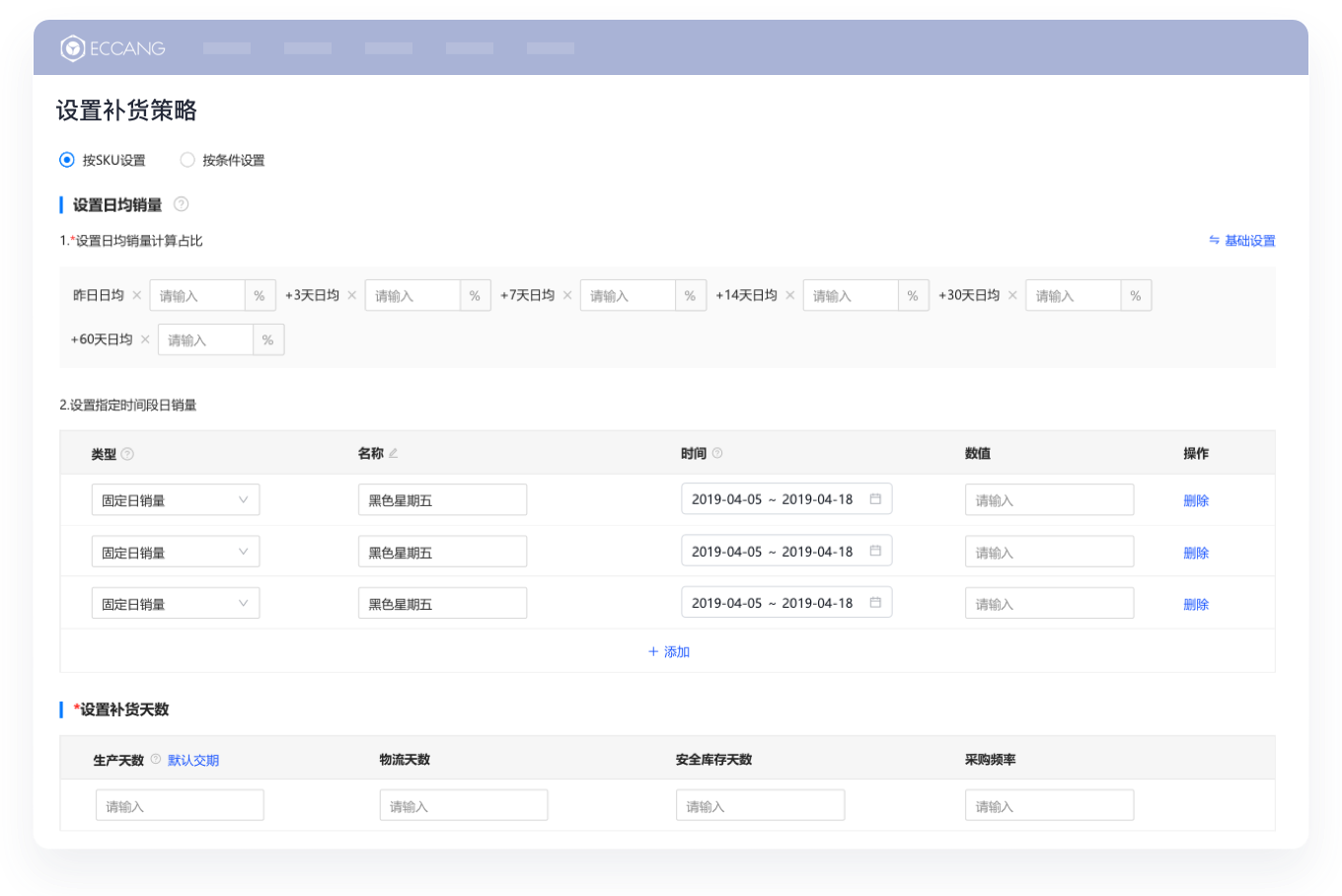补货策略